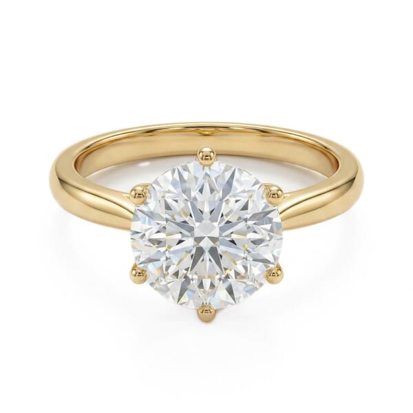 Forlovelsesring med lab grown diamant 2,0 ct River (D/E) VS1 3xExcellent i gult gull - 18007200LG-gg